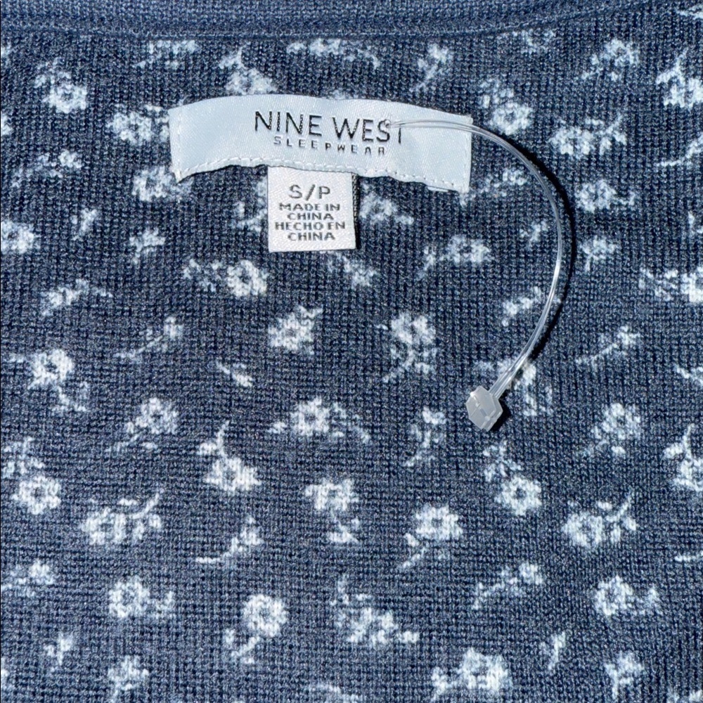 Nine West Navy Sleepwear Tank Top - Size Small Petite - Picture 3 of 8